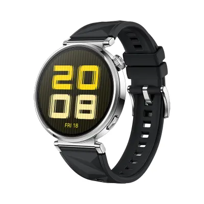 Silikonski pašček za uro z zaponko za Huawei GT5 - 18MM Black