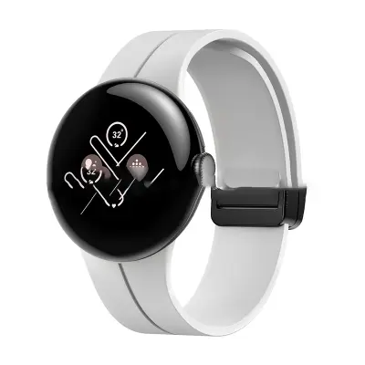 Silikonski pašček za uro Google Pixel Watch 3 (45 mm) White