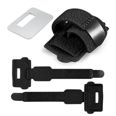 Opornica za ravnanje prstov na nogah, korektor za prekrivajoče se prste na nogah, nastavljiva opora Black