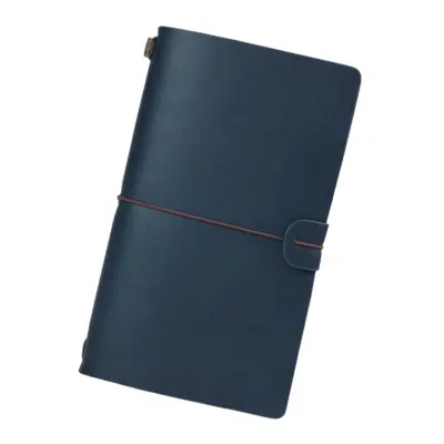 Starinski popotniški dnevnik s paščkom - Beležnica za ponovno polnjenje