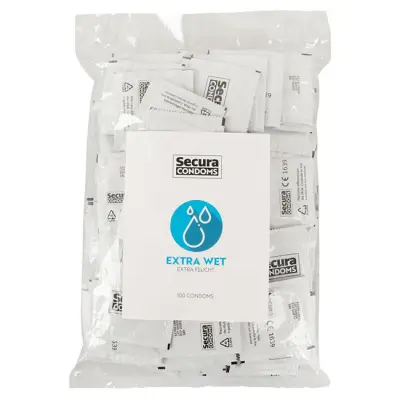Kondomi "Secura Extra Wet" - 100 kosov (R416606)