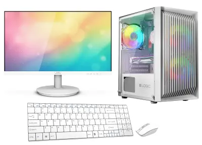VIST Gaming Core i5 12400F RAM 16GB RTX 5060 SSD 1TB M.2 WIFI 24" W11