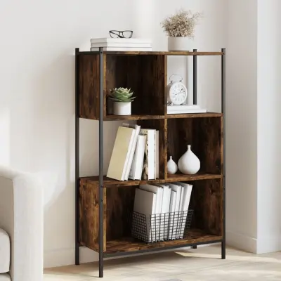 The Living Store Knjižna omara dimljeni hrast 72x28x109 cm inženirski les - Knjižna Omara