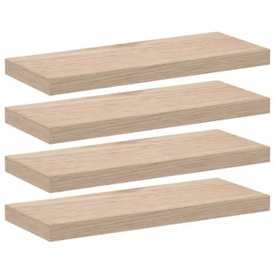 vidaXL Viseče police 4 kosi 60x23,5x4 cm inženirski les