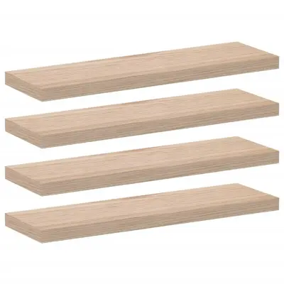 vidaXL Viseče police 4 kosi 80x23,5x4 cm inženirski les