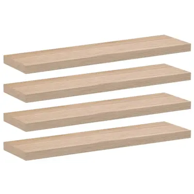 vidaXL Viseče police 4 kosi 90x23,5x4 cm inženirski les