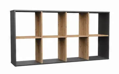 Knjižna omara Malax 2X4 ANTRACIT ARTISAN