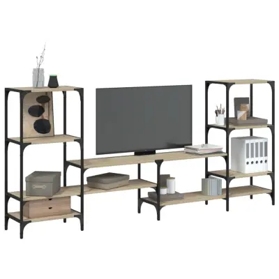 The Living Store TV omarica sonoma hrast 206,5x28,5x95 cm inženirski les - TV Omarica