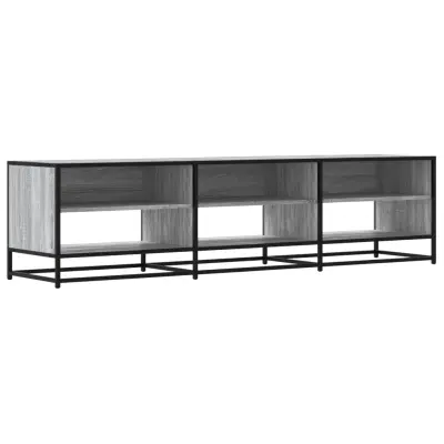 vidaXL TV omarica siva sonoma 180x40x46 cm inženirski les