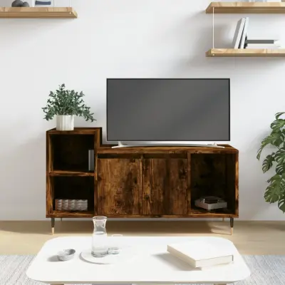 The Living Store TV omarica dimljeni hrast 100x35x55 cm inženirski les - TV Omarica
