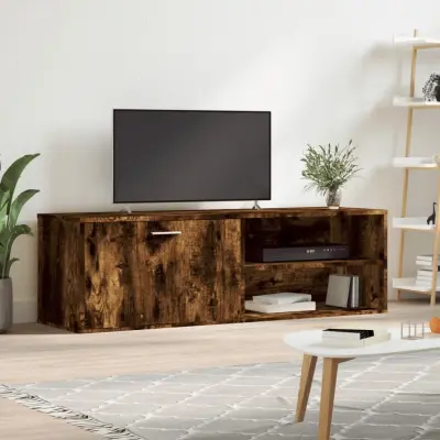 The Living Store TV omarica dimljeni hrast 120x34x37 cm inženirski les - TV Omarica