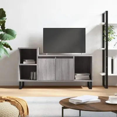 The Living Store TV omarica siva sonoma 100x35x55 cm inženirski les - TV Omarica