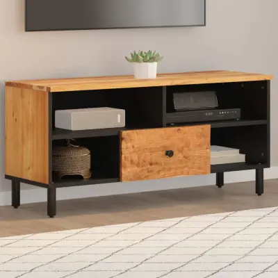 The Living Store TV omarica 100x33x46 cm trden akacijev les - TV Omarica