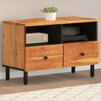 The Living Store TV omarica 70x33x46 cm trden akacijev les - TV Omarica