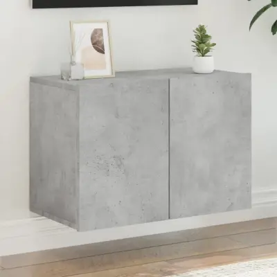 The Living Store Stenska TV omarica betonsko siva 60x30x41 cm - TV Omarica