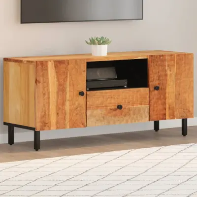The Living Store TV omarica 105x33x46 cm trden akacijev les - TV Omarica