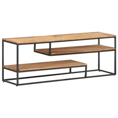 The Living Store TV omarica 130x30x45 cm trden akacijev les - TV Omarica