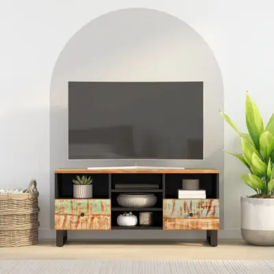 The Living Store TV omarica 100x33x46 cm trden predelan les in inženirski les - TV Omarica