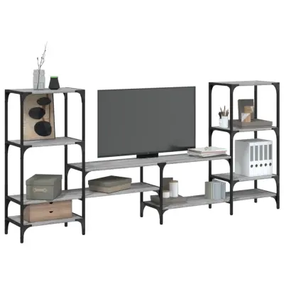 The Living Store TV omarica siva sonoma 206,5x28,5x95 cm inženirski les - TV Omarica
