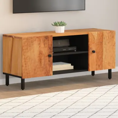 The Living Store TV omarica 105x33x46 cm trden akacijev les - TV Omarica