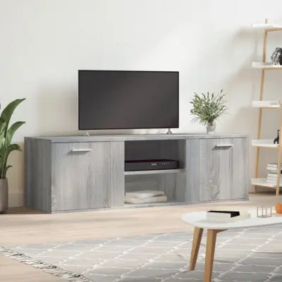 The Living Store TV omarica siva sonoma 120x34x37 cm iverna plošča - TV Omarica