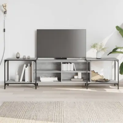 The Living Store TV omarica siva sonoma 203x37x50 cm inženirski les - TV Omarica