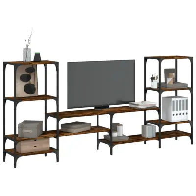 The Living Store TV omarica dimljeni hrast 206,5x28,5x95 cm inženirski les - TV Omarica