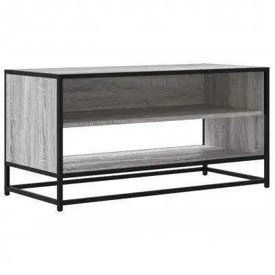 vidaXL TV omarica siva sonoma 91x40x46 cm inženirski les