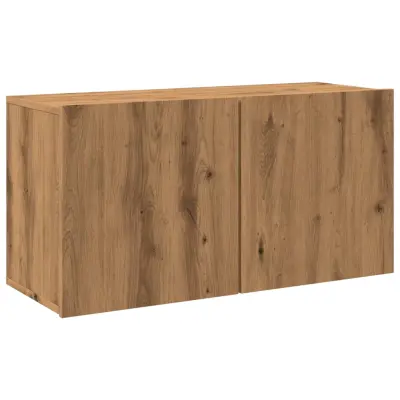 vidaXL Stenska TV omarica artisan hrast 80x30x41 cm