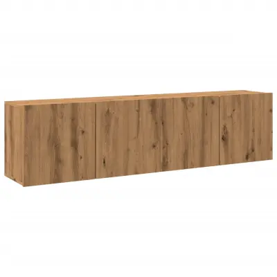 vidaXL Stenske TV omarice 2 kosa artisan hrast 80x30x41 cm