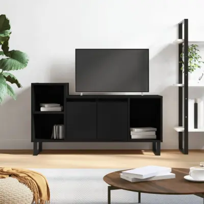 The Living Store TV omarica črna 100x35x55 cm inženirski les - TV Omarica