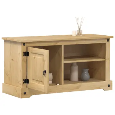 The Living Store TV omarica Corona 100x37x52 cm trdna borovina - TV Omarica