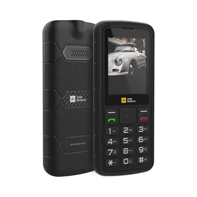 AGM Odporni telefon na tipke M9 (4G) DS, IP68/IP69K/MIL-STD-810H, črn