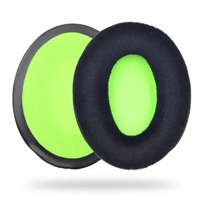 Nadomestne ušesne blazinice za Razer Kaira X/Pro - 2 paketa (črna/zelena)