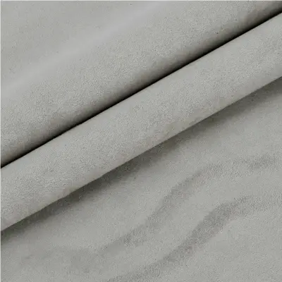 Samolepilni kosmateni usnjeni našitek Grey L