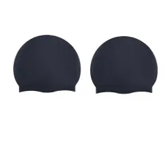 Silikonske plavalne kape, komplet 2 Black