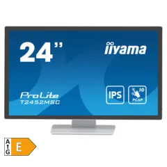 Monitor touch Iiyama 60,5 cm (23,8") T2452MSC-W1 1920x1080 POS IPS 14ms HDMI DisplayPort 2xUSB3.2 Zvočniki  ProLite interaktivni monitor