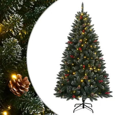 vidaXL Umetna novoletna jelka 150 LED diod 150 cm