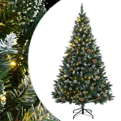 vidaXL Umetna novoletna jelka 300 LED diod 240 cm