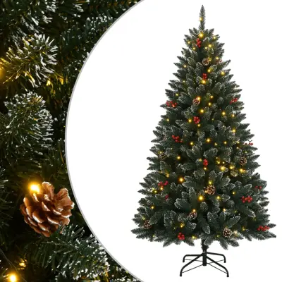 vidaXL Umetna novoletna jelka 150 LED diod 120 cm