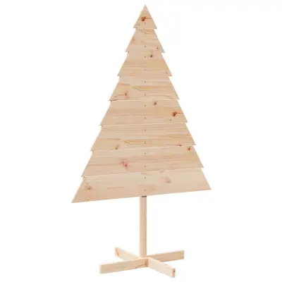 vidaXL Lesena novoletna jelka za okras 150 cm trden les