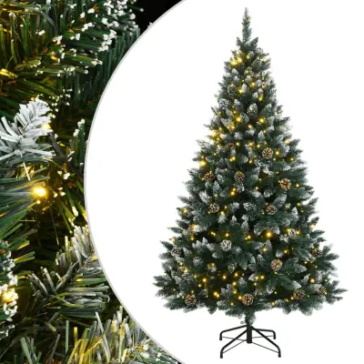 vidaXL Umetna novoletna jelka 150 LED diod 120 cm