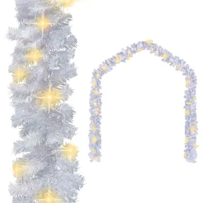 vidaXL Božična girlanda z LED lučkami 10 m bela