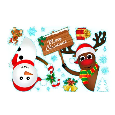 Božične nalepke (90 kom) | XMASCLINGS