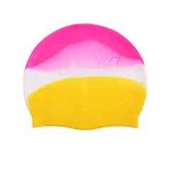 Silikonska plavalna kapa Pink+Yellow