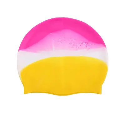 Silikonska plavalna kapa Pink+Yellow