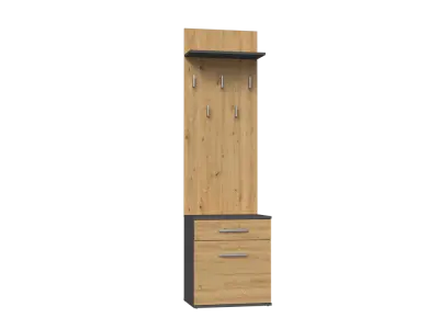 Duo obešalnik DUO ANTRACIT ARTISAN