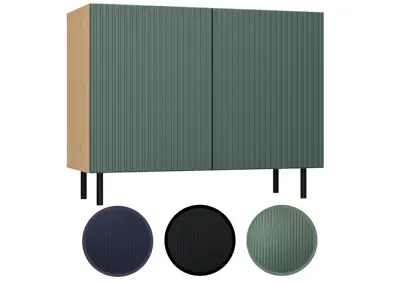 Komoda KAMA 2D SLIM ARTISAN GREEN