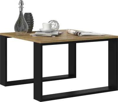 Moderna klubska mizica MINI ARTISAN, ČRNA