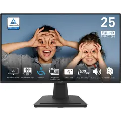 MSI PRO MP252/24,5''/FHD/ IPS/100Hz/1ms MPRT/črn monitor